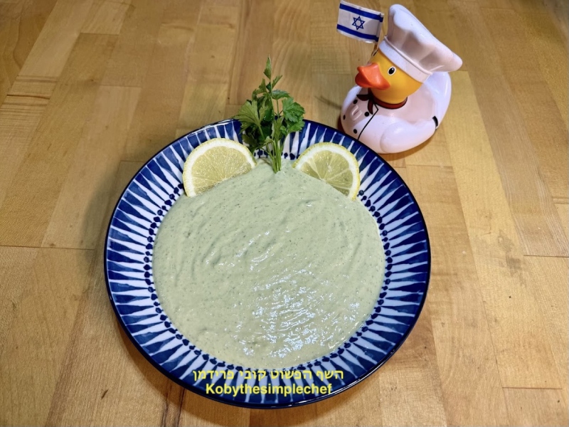 טחינה ירוקה ירוקה משודרגת טבעונית ללא גלוטן