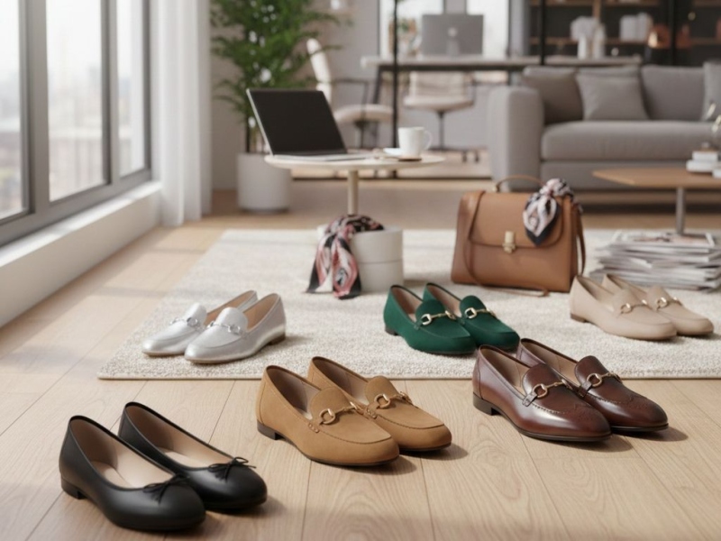 נעליים שטוחות אלגנטיות לנשים לעבודה, לאירועים וליום-יום