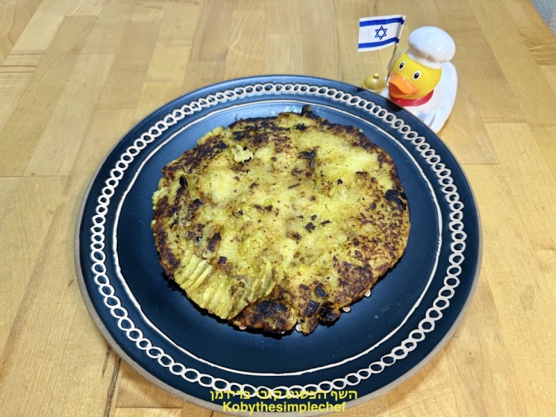 לביבת הפירה מאתמול טבעונית ללא גלוטן