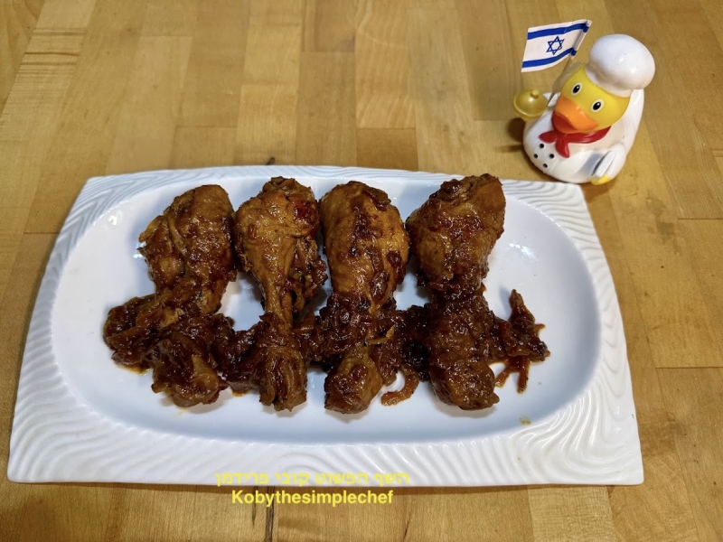 צלי שוקי עוף פיקנטי בנגיעה אסיאתית ללא גלוטן
