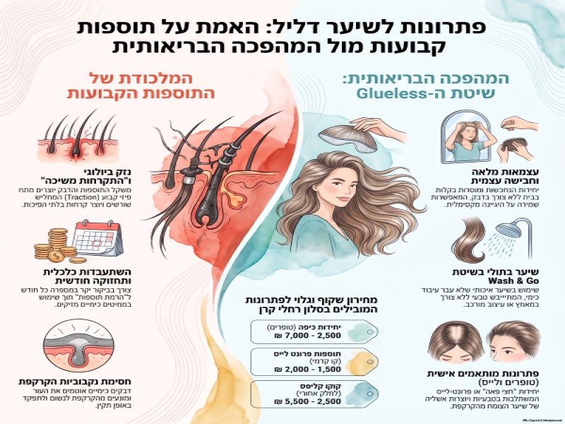המדריך האולטימטיבי לנשים עם שיער דליל – למה את חייבת להפסיק עם הדבקות ואיך מחזירים את הנפח בטבעיות?