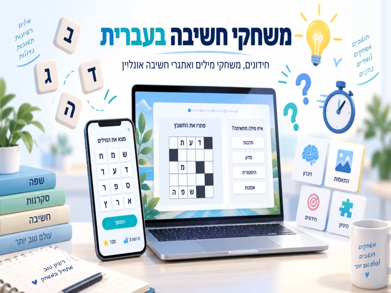 משחקי חשיבה בעברית