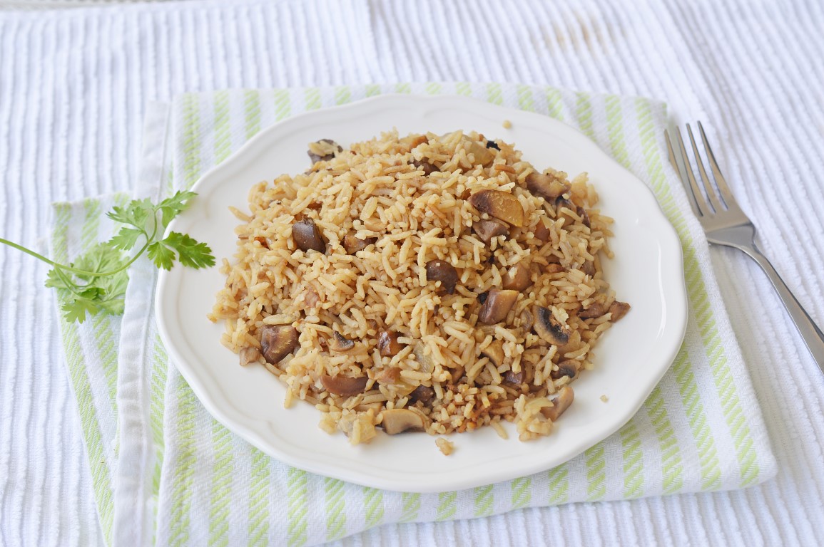 מתכון אורז עם ערמונים ופטריות