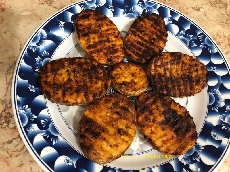 סירות תפו"א מזוגזגות בתיבול מזרחי בתנור