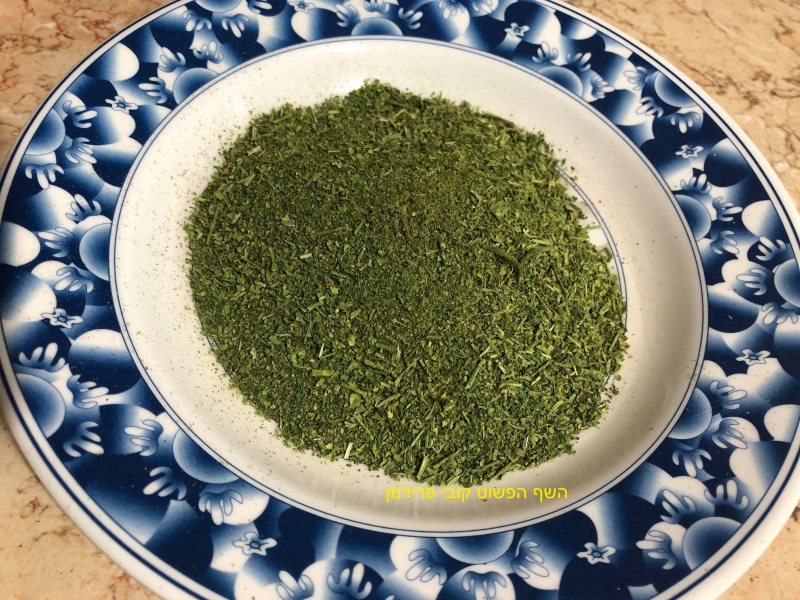 אבקת כוסברה יבוש בשמש הביתית טבעי