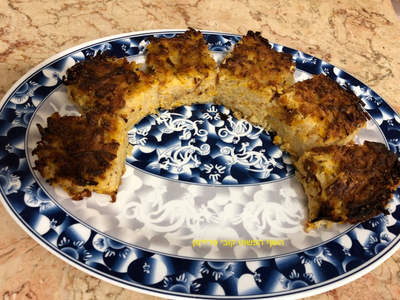 פשטידה טבעונית ללא גלוטן דלורית ותפו,א