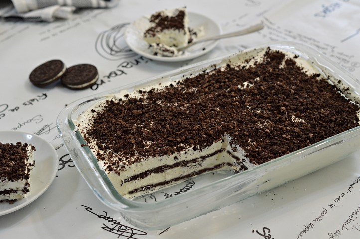 עוגת אוראו ושוקולד לבן ללא אפיה