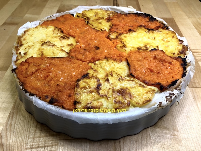 פיצה בטטה ותפוא טבעוני ללא גלוטן