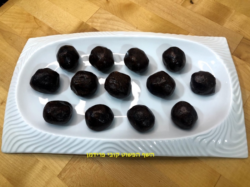 כדורי חמאת בוטנים סילן ושוקולד ציפס טבעוני ללא גלוטן