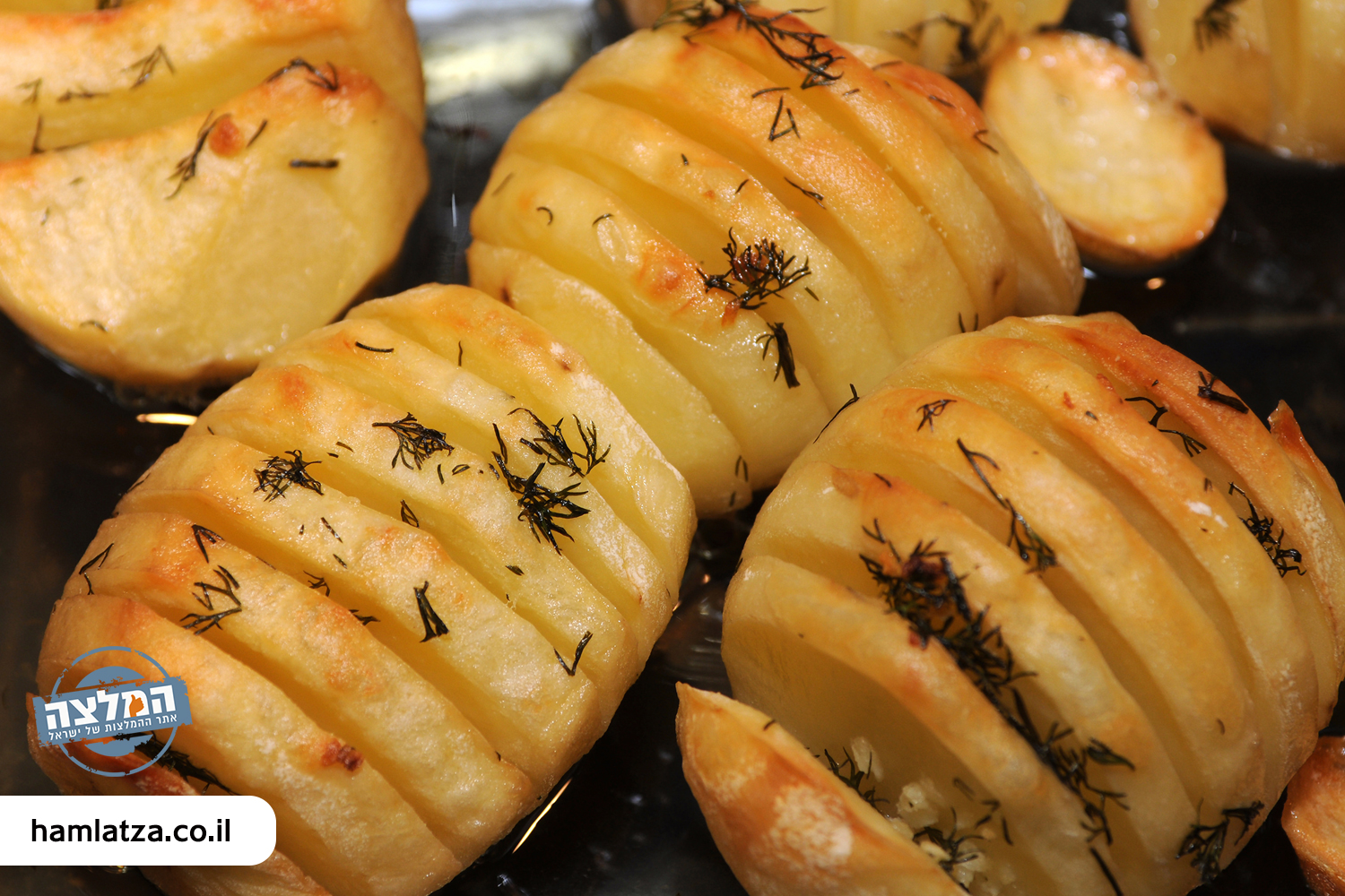 מתכון תפוחי אדמה בתנור עם שום שמיר