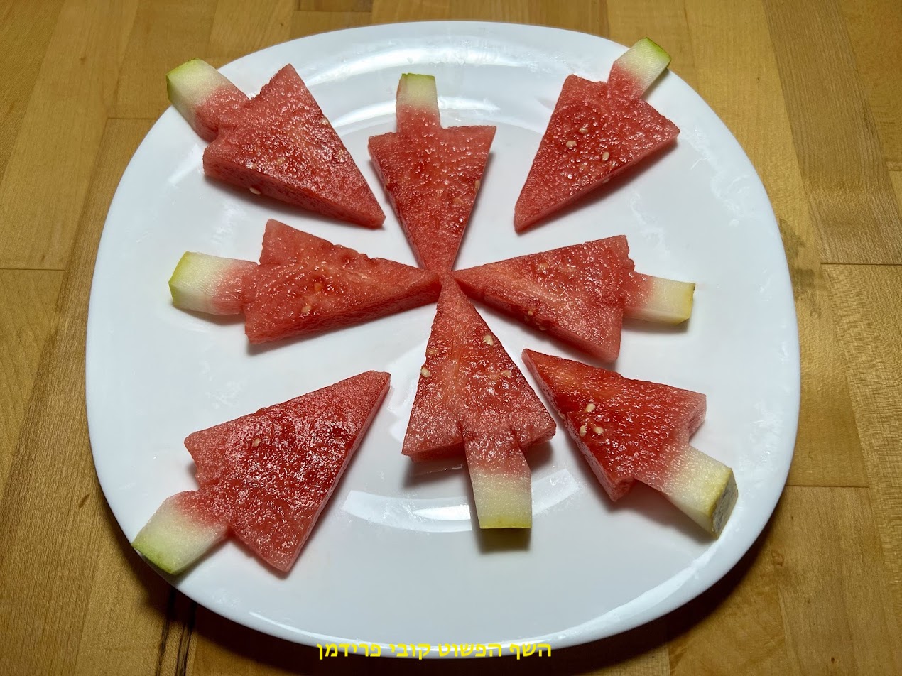 אבטיח בצורת ארטיק להגשה חגיגית