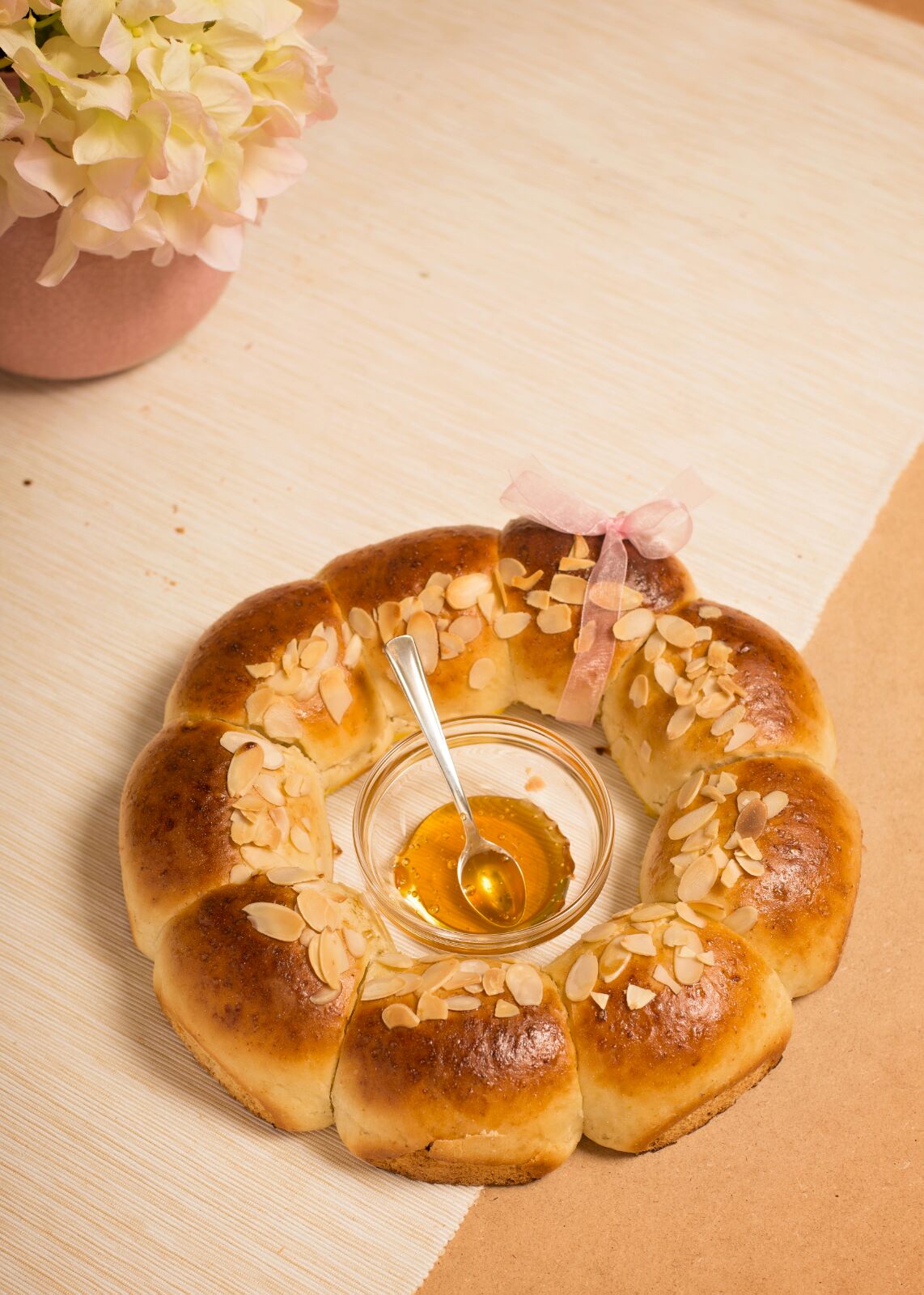 חלת חג מתוקה מקמח כוסמין לבן