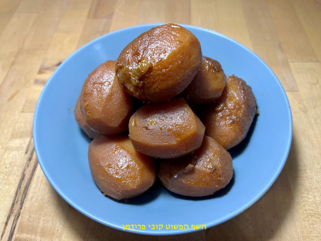 חמין מיני תפוא פיקנטי בסיר בישול איטי 