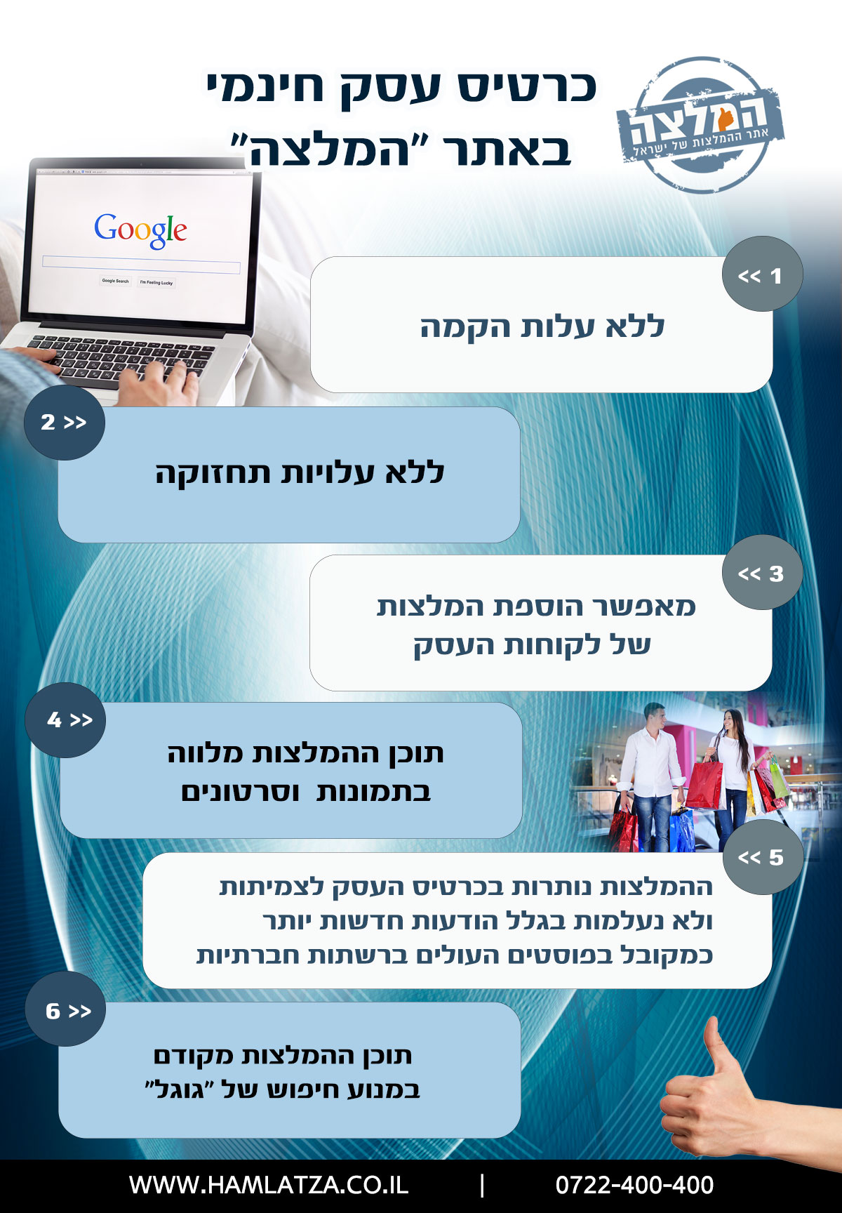 יתרונות פרסום באתר המלצה