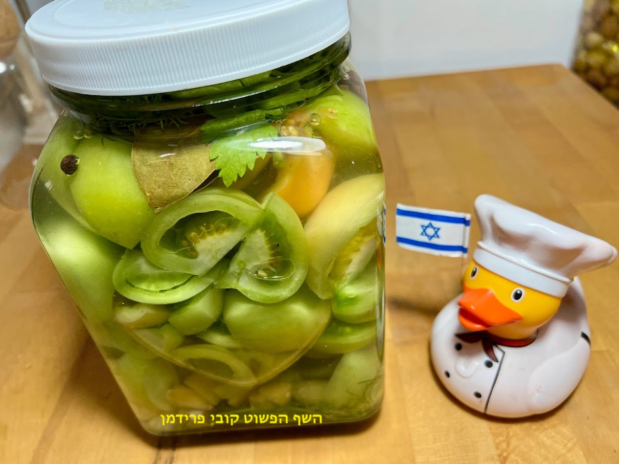 עגבניות ירוקות כבושות בטעם של פעם